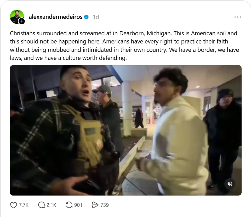 Screenshot of @alexxandermedeiros's post