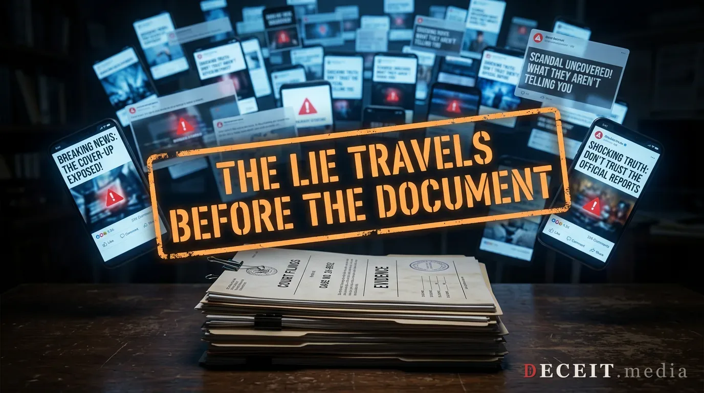 Genuine filings ignored as a wave of viral screenshots floods past them.