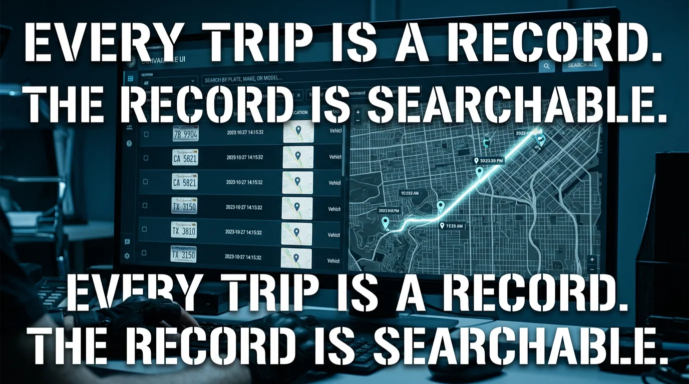 Every trip becomes a searchable record in a privately operated dragnet.
